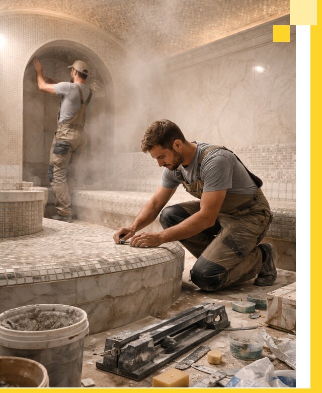 Профессиональный дизайн хамама и SPA под ключ в Новом Уренгое