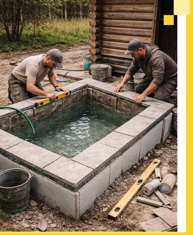 Изготовление и установка холодных купелей под ключ в Новом Уренгое