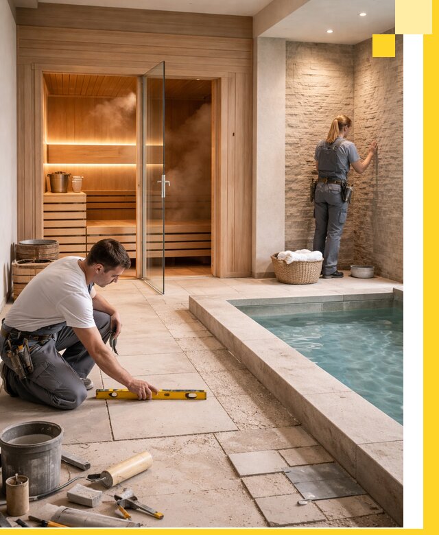 Комплексный дизайн и отделка интерьеров SPA под ключ в Новом Уренгое